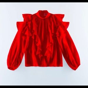 H&M x Giambattista Valli Silk Chiffon Blouse